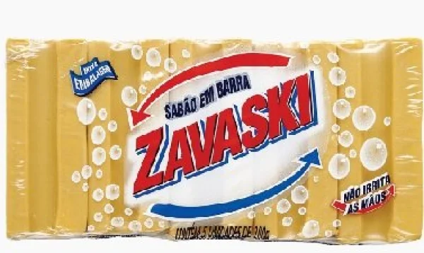 Sabo Em Barra Amarelo 200gr Zavaski C/5