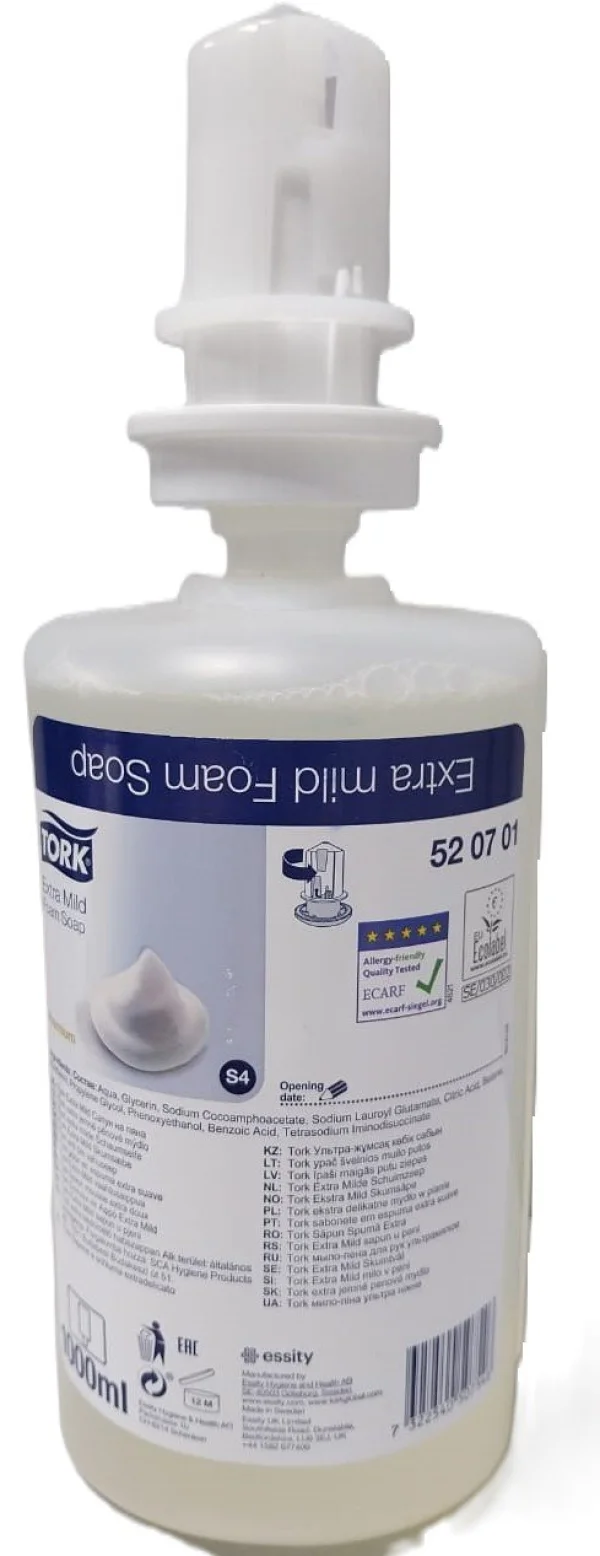 Sabonete Espuma Tork Extra Suave Cx 6x1000ml - 520701