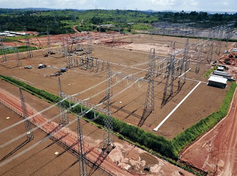 Barramento 500kV interliga a subesta��o existente com os Bip�los 1 e 2
