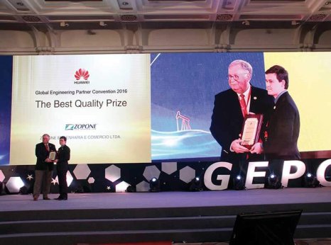 Zopone Engenharia � premiada pelo 5� ano consecutivo em evento da Huawei