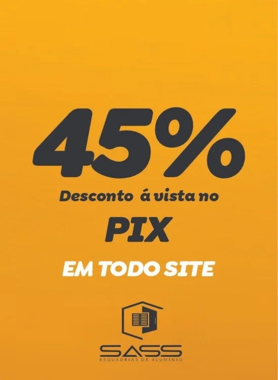 45% desconto no pix