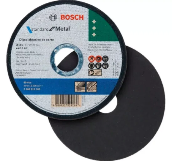 DISCO DE CORTE METALINOX STD 115X10MM ESMERILHADEIRA 50 PS