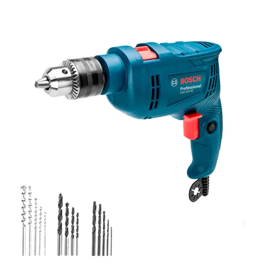 FURADEIRA DE IMPACTO GSB 550 RE 550W 127V +14 ACESSORIOS