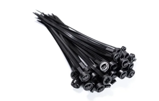 ABRACADEIRA EM NYLON 6,2MM X 304MM 100 UNIDADES COR PRETA