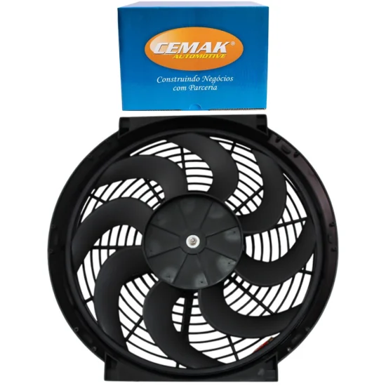 ELETROVENTILADOR UNIVERSAL ASPIRANTE 14 POLEGADAS 8 P�S 24V