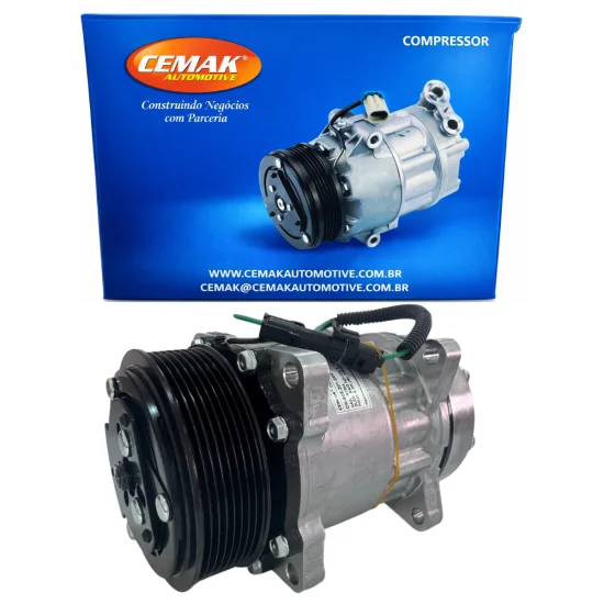 COMPRESSOR AR CONDICIONADO UNIVERSAL 7H15 POLIA 8PK 119MM