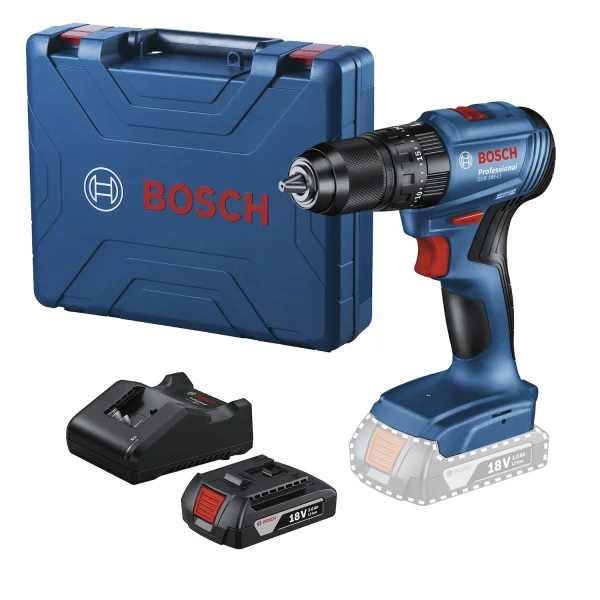 PARAFUSADEIRA E FURADEIRA 18V GSB 185LI MALETA + BATERIA