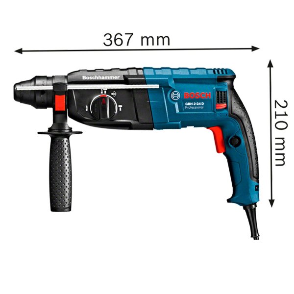 MARTELETE  PERFURADOR ROMPEDOR GBH 224 D 820W 127V+MALETA