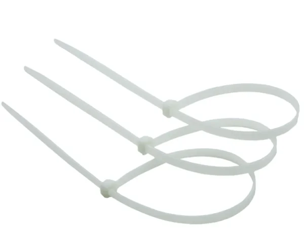 ABRACADEIRA EM NYLON 2,5MM X 80MM 100 UNIDADES COR BRANCA
