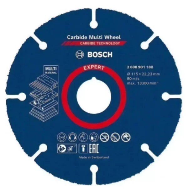 DISCO DE CORTE BOSCH EXPERT MULTI WHEEL 115MM, 22,23MM