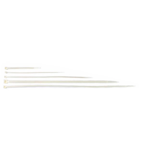 ABRACADEIRA EM NYLON 7,6MM X 240MM 100 UNIDADES COR BRANCA
