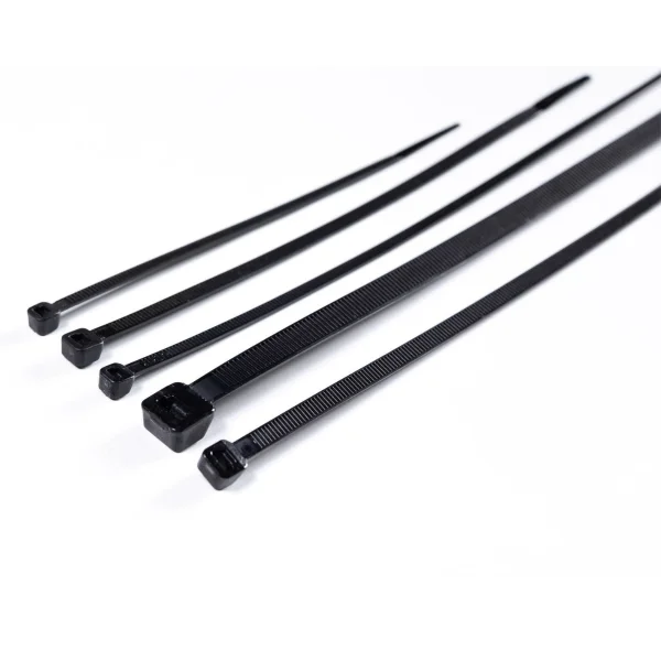 ABRACADEIRA EM NYLON 7,6MM X 380MM 100 UNIDADES COR PRETA