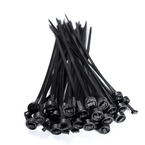 ABRACADEIRA EM NYLON 6,2MM X 304MM 100 UNIDADES COR PRETA