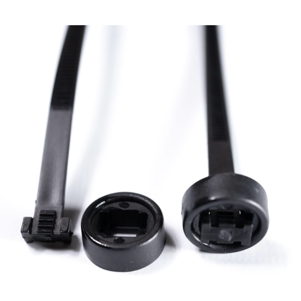 ABRACADEIRA EM NYLON 6,2MM X 304MM 100 UNIDADES COR PRETA