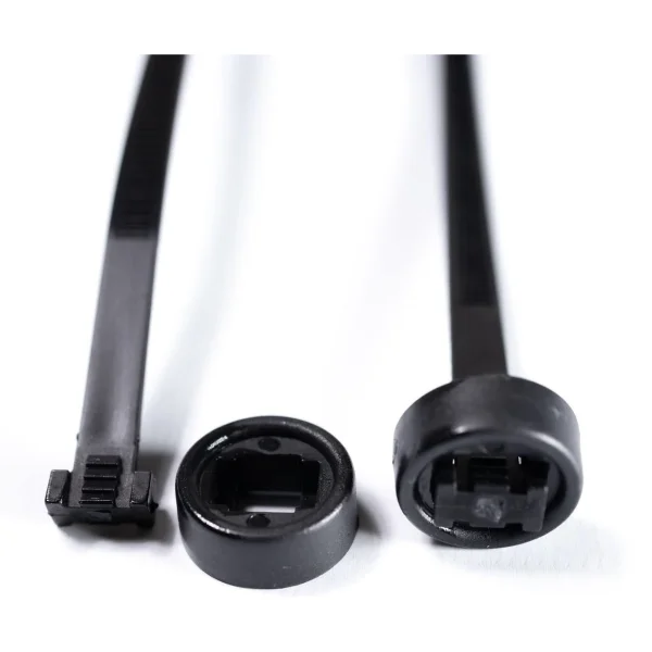 ABRACADEIRA EM NYLON 6,2MM X 304MM 100 UNIDADES COR PRETA