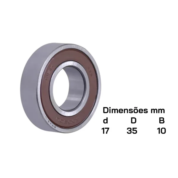 KIT ROLAMENTOS NSK 4 PE�AS B17-99 + 4 PE�AS 6003 DDU