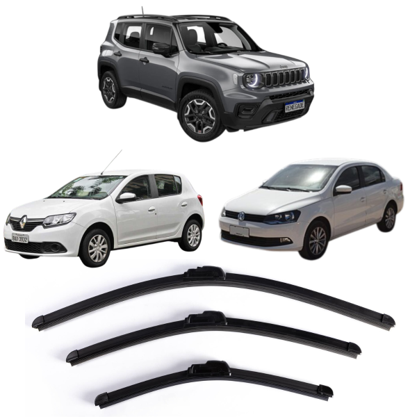 PALHETA AUTOMOTIVA JEEP RENEGADE VW GOL VOYAGE 22+20 POLEGADAS