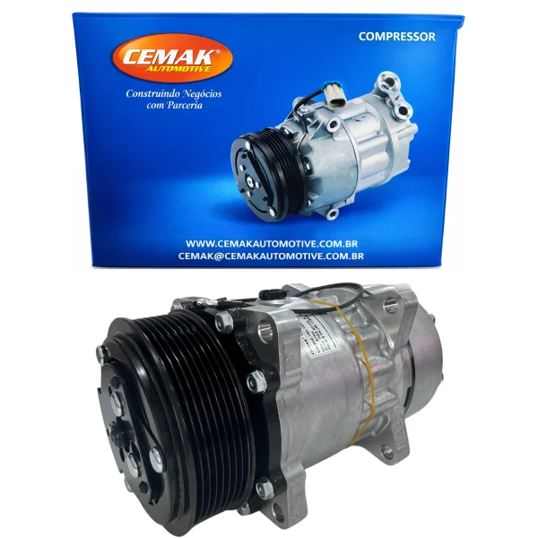 COMPRESSOR AR CONDICIONADO UNIVERSAL MODELO 7H15 8 FUROS