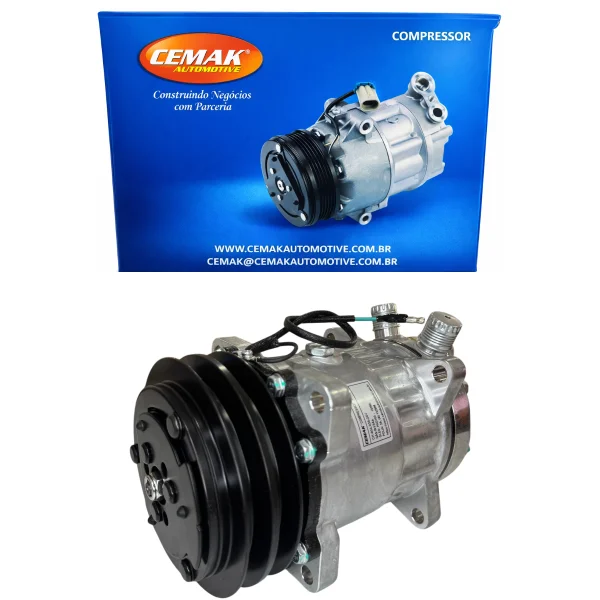 COMPRESSOR AR CONDICIONADO UNIVERSAL MODELO 7H15 POLIA
