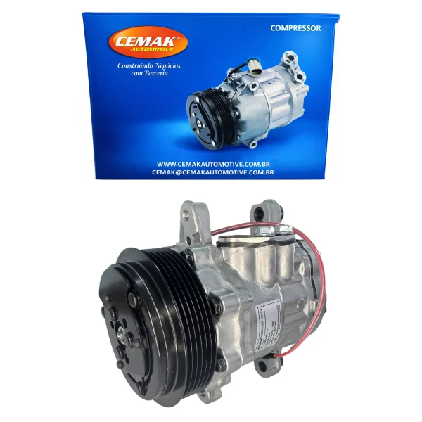 COMPRESSOR AR CONDICIONADO UNVERSAL MODELO 7B10 POLIA 6PK