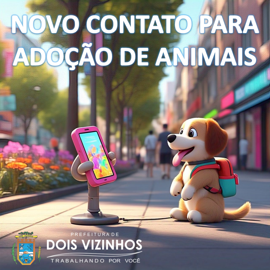 ATEN��O! TELEFONE DE CONTATO PARA ADO��O E CUIDADO COM OS ANIMAIS FOI ATUALIZADO