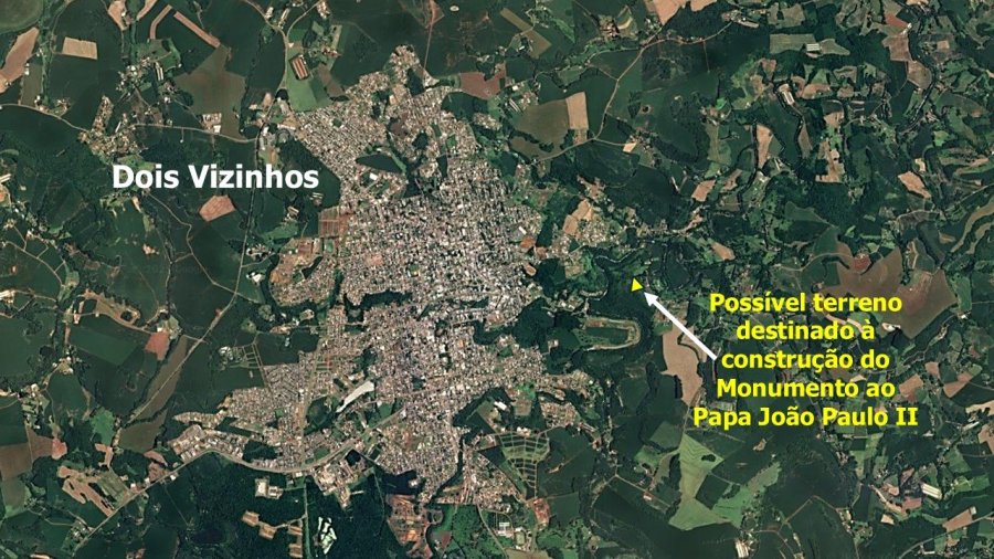 DOIS VIZINHOS VAI ERGUER A MAIOR EST�TUA DO PAPA JO�O PAULO II DO MUNDO