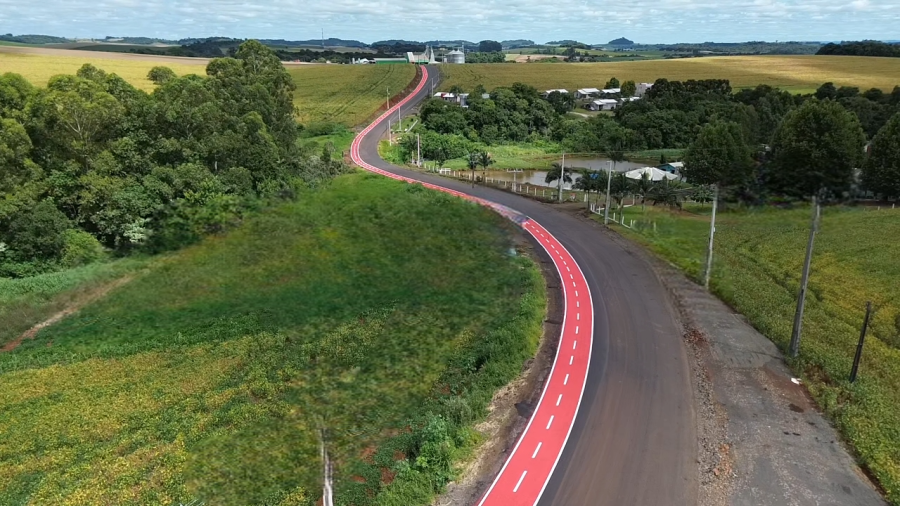 CICLOVIA NA RODOVIA AVELINO PROVIN EST� GANHANDO FORMA