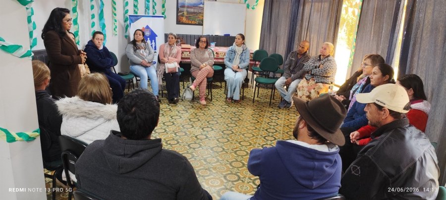DOIS VIZINHOS REALIZA 1� ENCONTRO PRESENCIAL DO PROGRAMA BOLSA CUIDADOR FAMILIAR