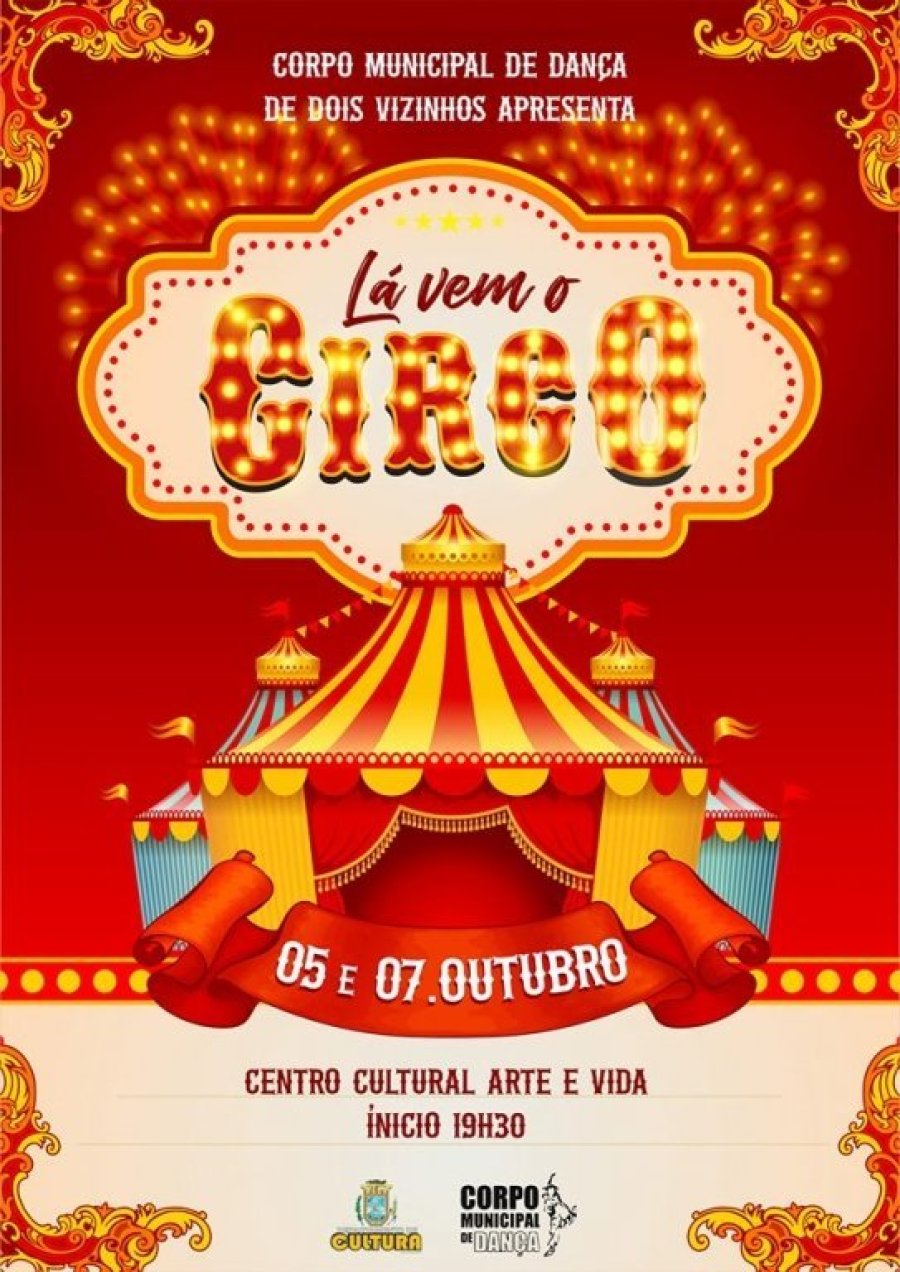 Corpo Municipal de Dan�a Apresenta Espet�culo: L� Vem o Circo