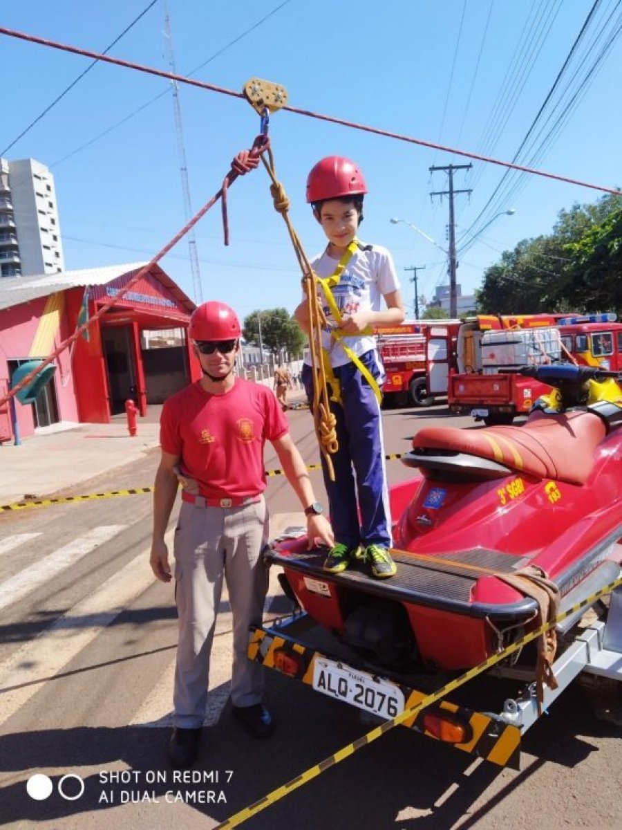 Corpo de Bombeiros e Pol�cia Militar Realizam Atividades Diferenciadas.