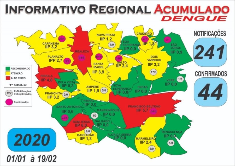 Dois Vizinhos N�o Tem Nenhum Caso de Dengue Confirmado