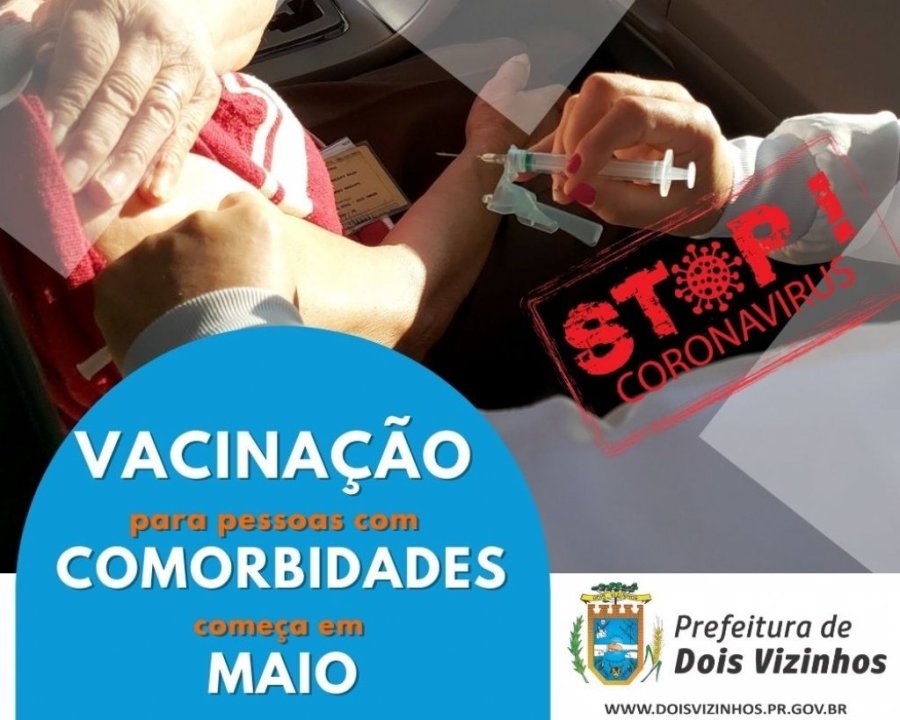 Vacina��o para Pessoas Com Comorbidades Come�a Em Maio.