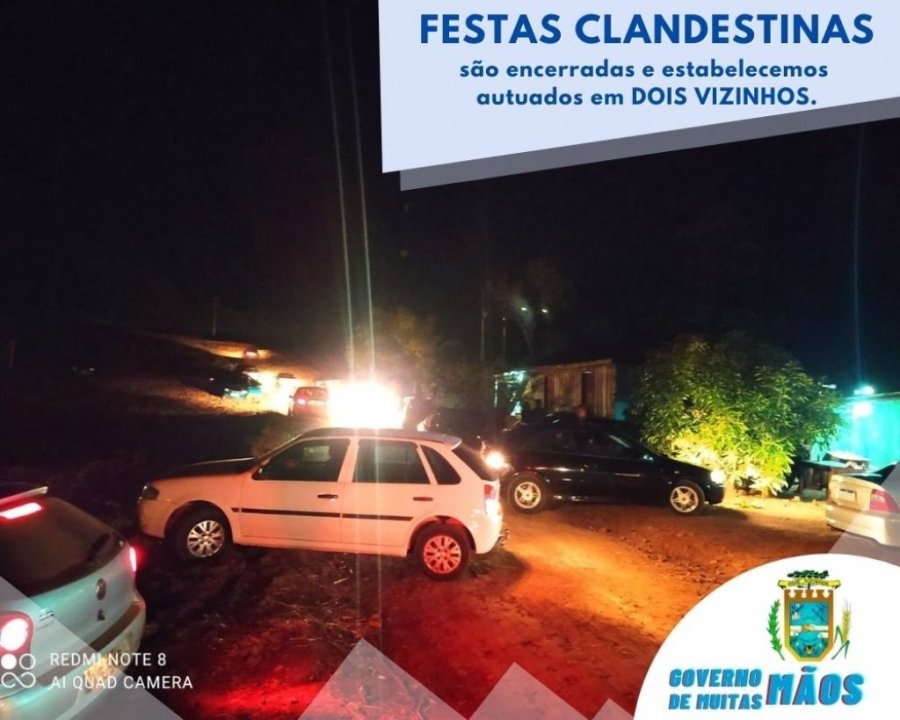 Tr�s Festas Clandestinas S�o Encerradas Em Dois Vizinhos