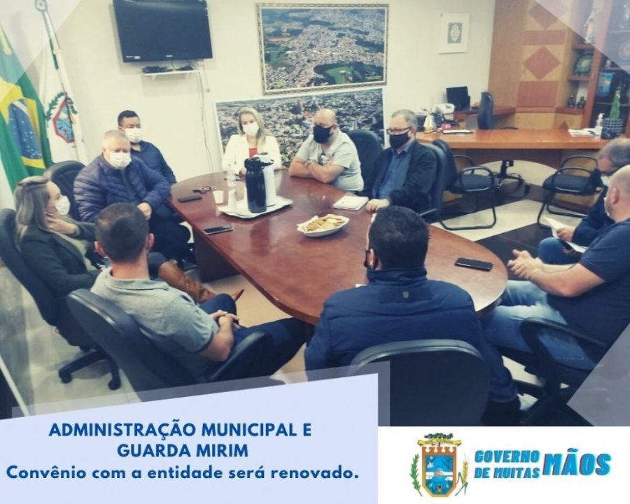 Prefeito Carlinhos Turatto e  Guarda Mirim Buscam Renova��o de Parceria