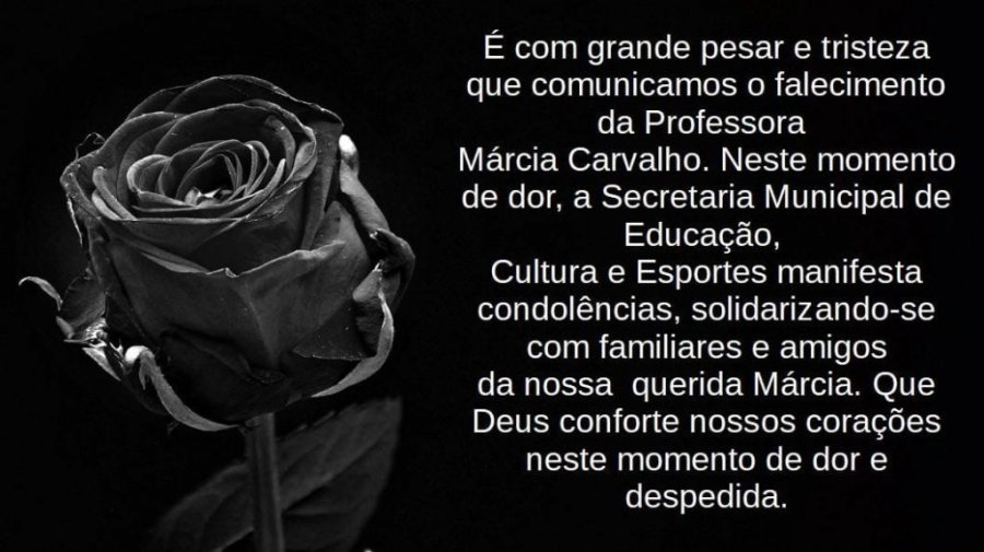 Prefeito Decreta Luto Oficial de Tr�s Dias Pela Morte de Professora