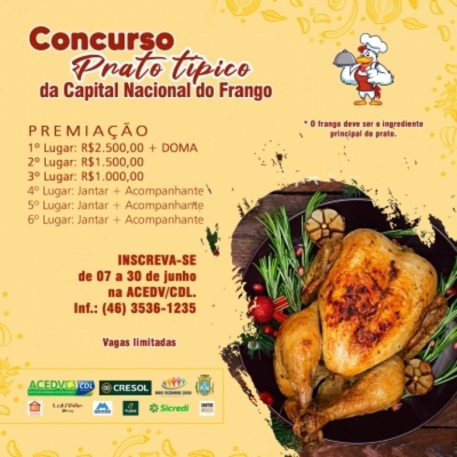 6 Ser�o os Finalistas do Concurso Prato T�pico de Dois Vizinhos