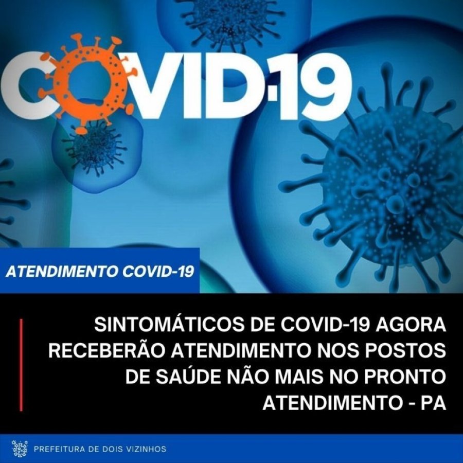 Sintom�ticos de Covid-19 Agora Receber�o Atendimento nos Postos de Sa�de N�o Mais no pa (pronto Atendimento)