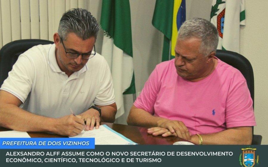 Alexsandro Alff � o Novo Secret�rio de Desenvolvimento Econ�mico, Cient�fico, Tecnol�gico e de Turismo