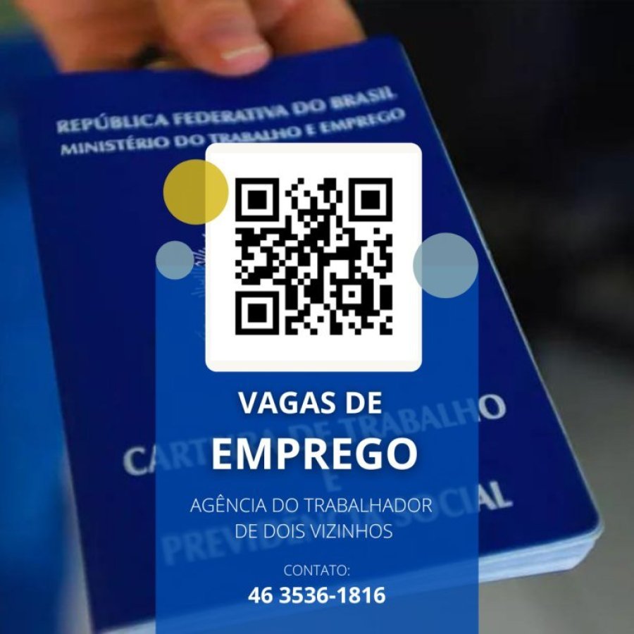 Confira as Vagas de Emprego da Ag�ncia do Trabalhador de Dois Vizinhos.