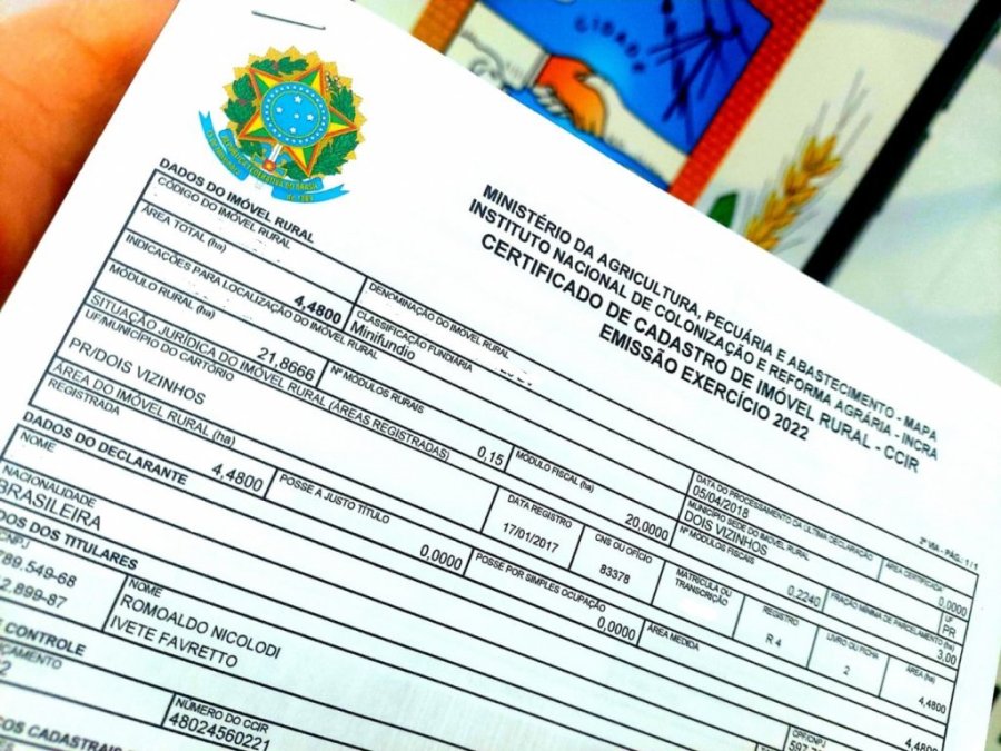 Incra: Propriet�rios de Im�veis Rurais J� Podem Emitir o Ccir 2022 de Forma On-line