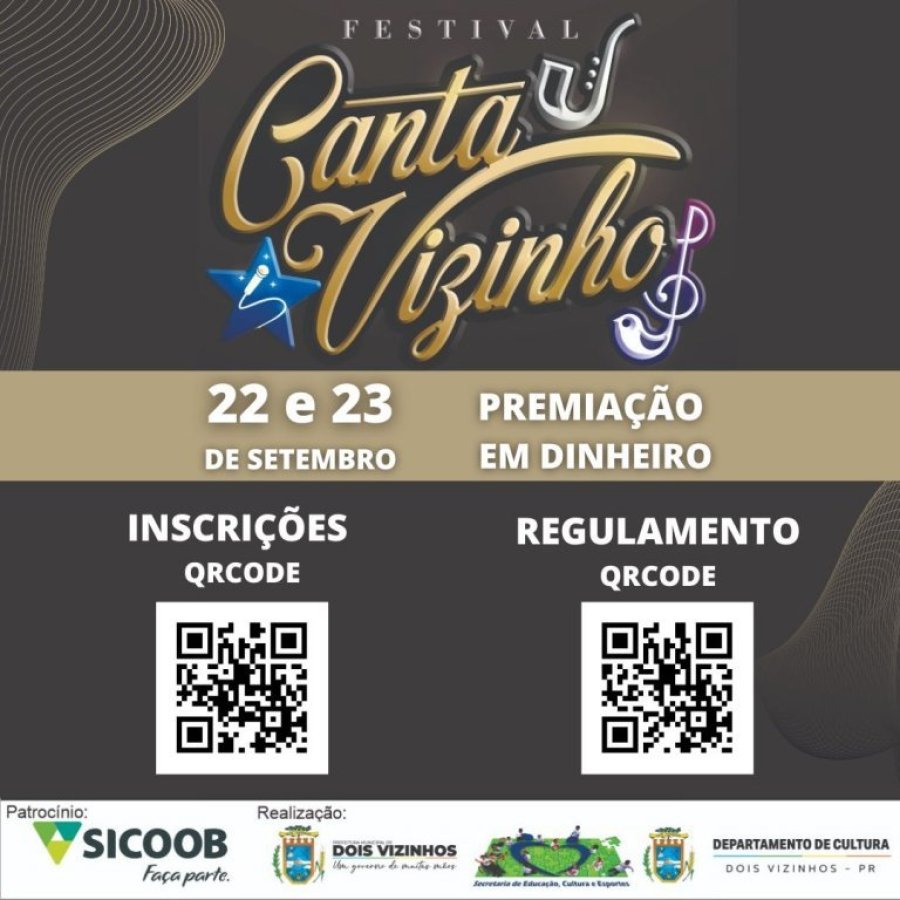 Inscri��es para o Canta Vizinho � Prorrogado Ate Dia 15 de Setembro
