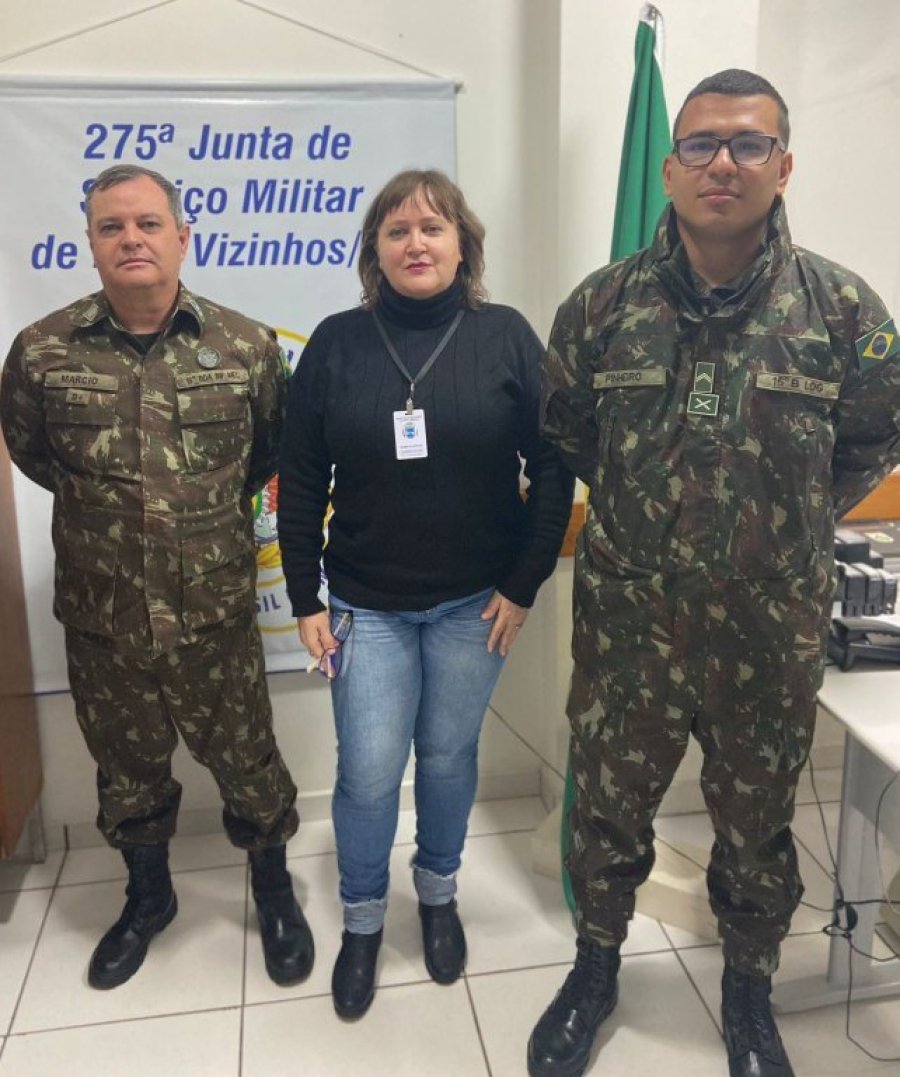 275�/junta de Servi�o Militar de Dois Vizinhos Recebe Visita de Orienta��o T�cnica