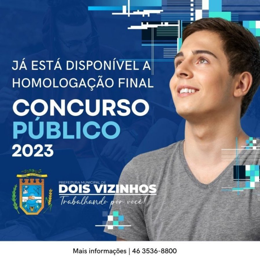 Homologa��o Final do Concurso P�blico 001/2023 Saiu Hoje 21 de Agosto