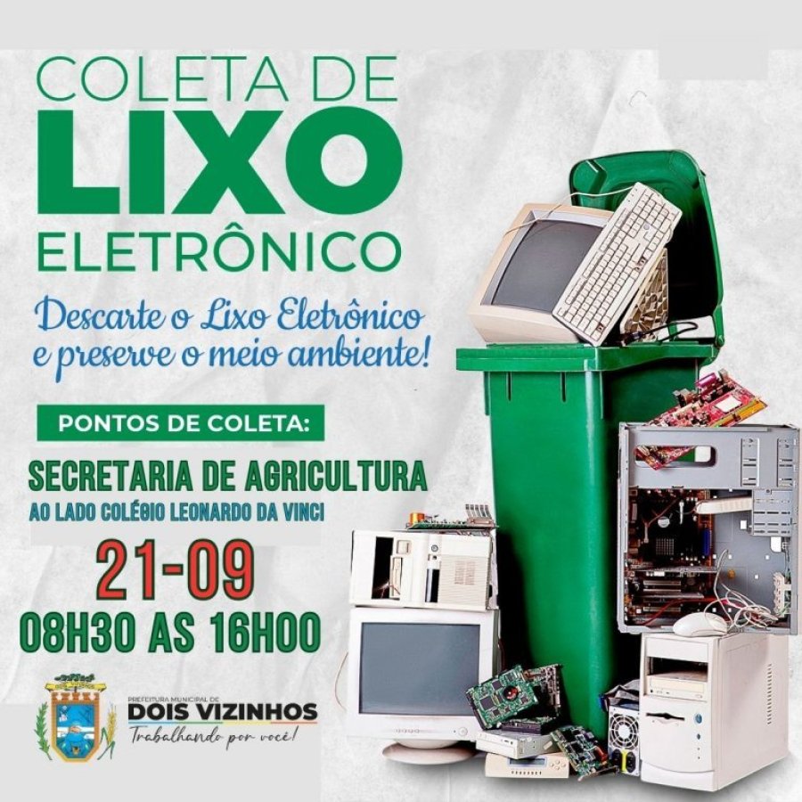Secretaria de Agricultura Ir� Promover a 2� Edi��o para Descarte de Lixo Eletr�nico no Ano de 2023