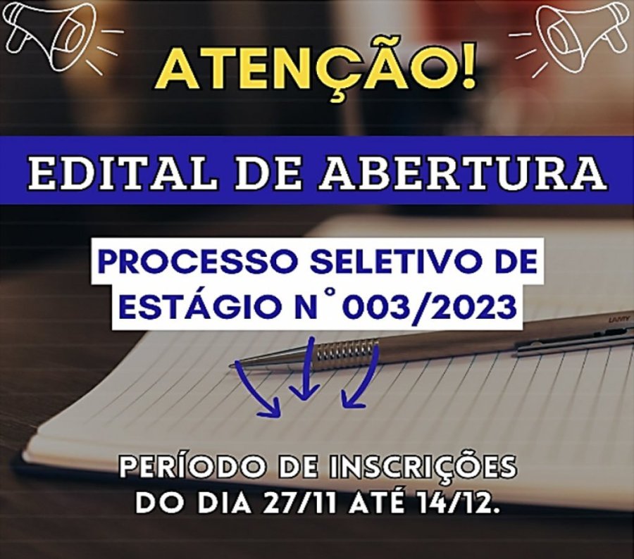 Abertas Inscri��es para Processo Seletivo de Estagi�rios