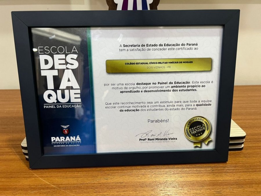 Prefeito Recebe Col�gio Vin�cius de Moraes