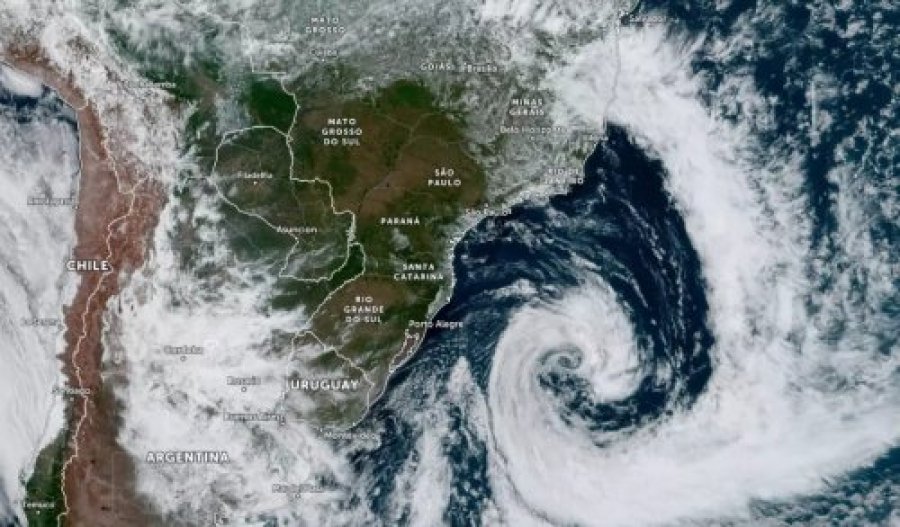 CICLONE EXTRATROPICAL PODE CAUSAR CHUVAS NA REGI�O