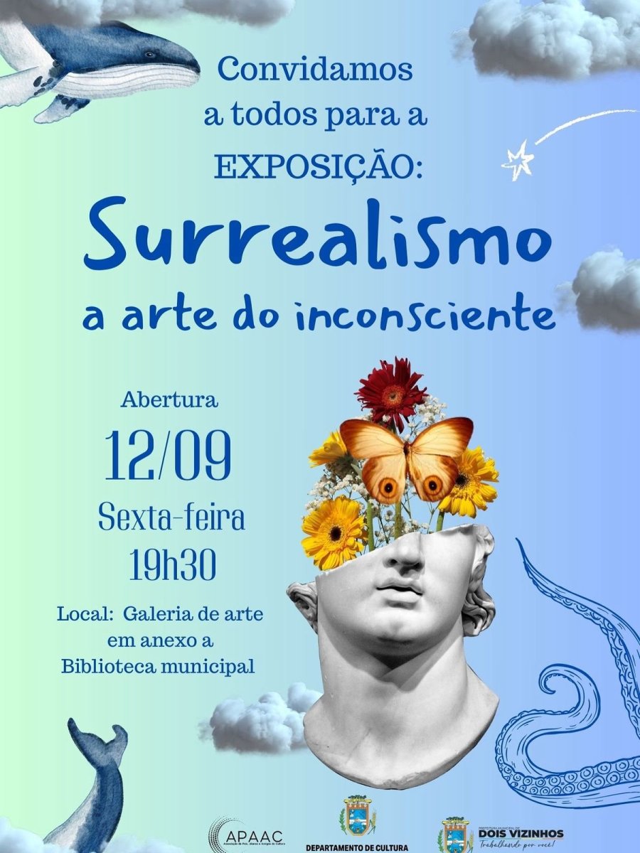 EXPOSI��O �SURREALISMO: A ARTE DO INCONSCIENTE� TEM ABERTURA HOJE EM DOIS VIZINHOS