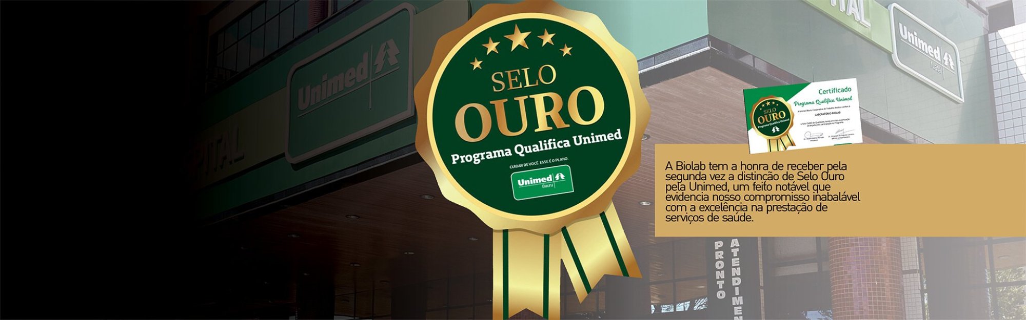 A Biolab é OURO mais uma vez!