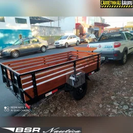 Carreta Reboque Fazendinha + Adaptao para Quadriciclo 2,20 x 1,50 x 0,40 Basculante